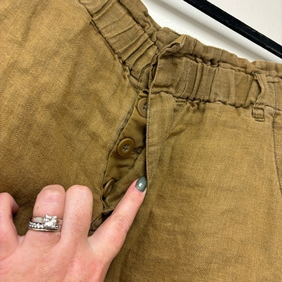 Free People Like This Paper Bag Linen Pant - Picture 10 of 15